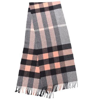 Burberry Cashmere Giant Heritage Check Fringe Scarf Dark Trench 2 of 3