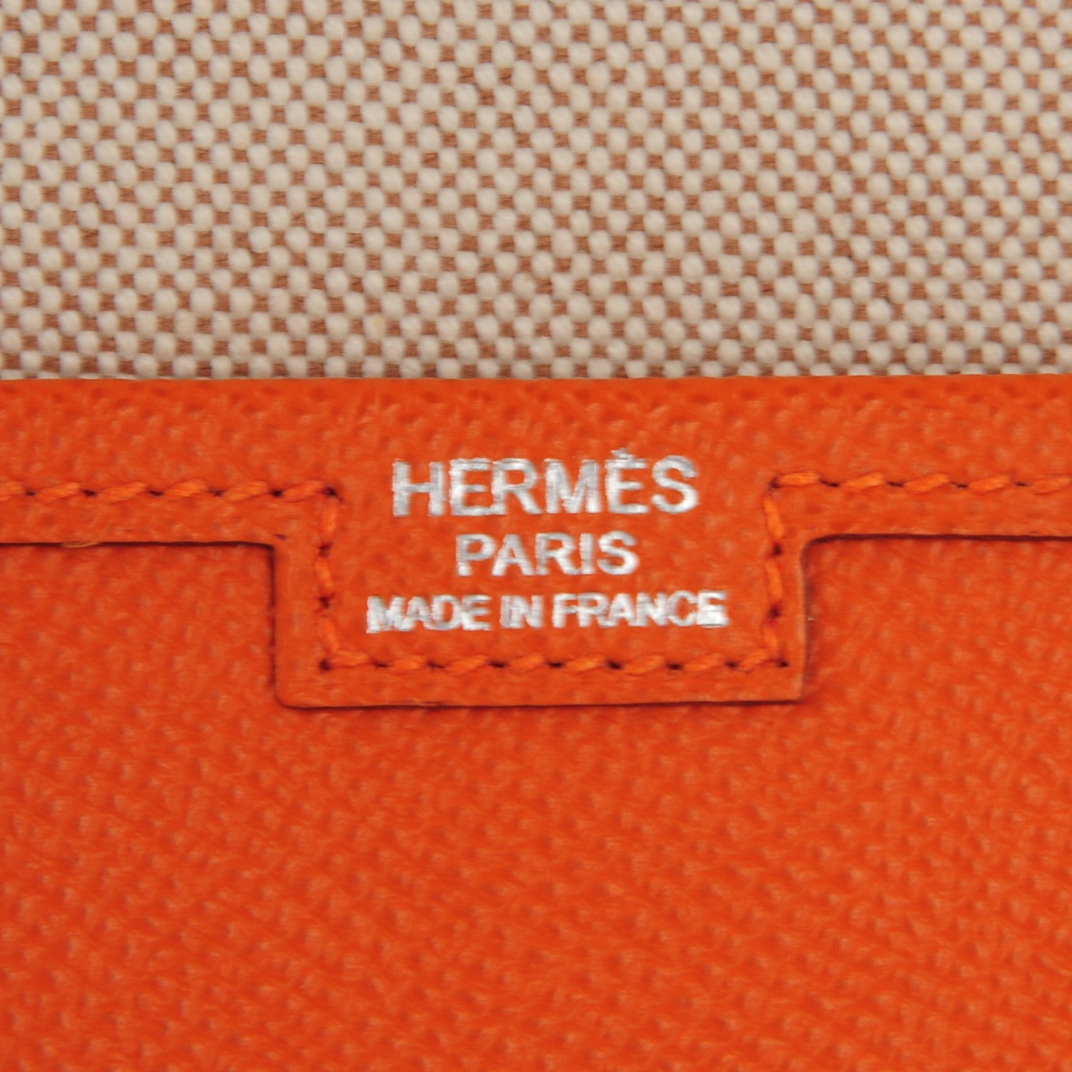 Hermes Epsom Jige PM Clutch Orange 6 of 8