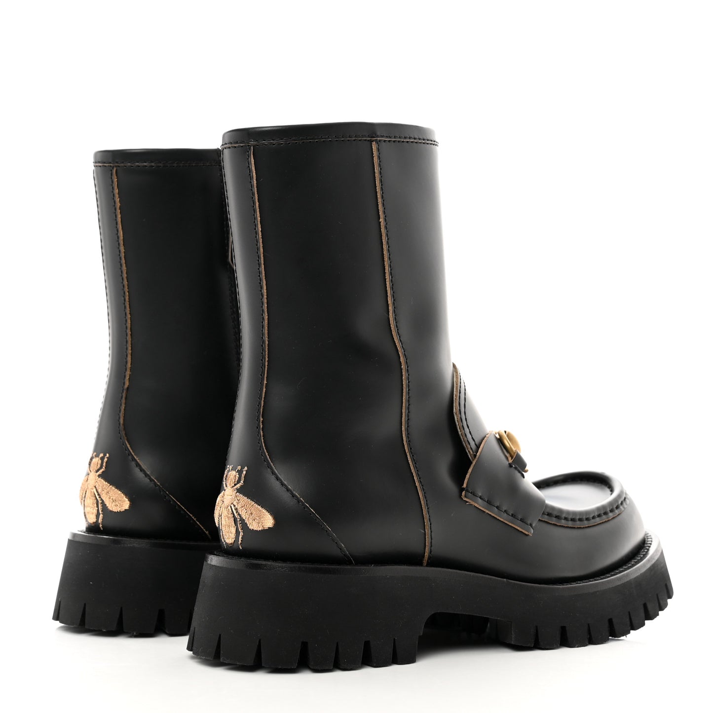 Cordovan Lux Womens Harald Horsebit 25mm Platform Boots 36 Black