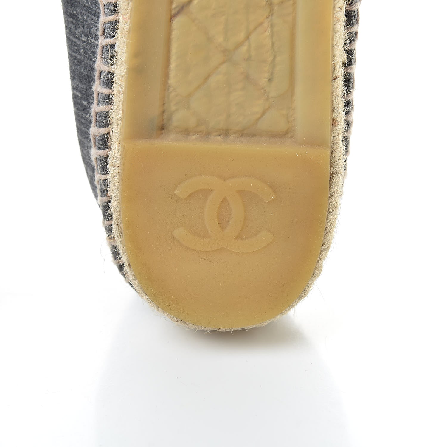 Chanel Striated Suede Espadrilles 41 Dark Grey 10 of 14