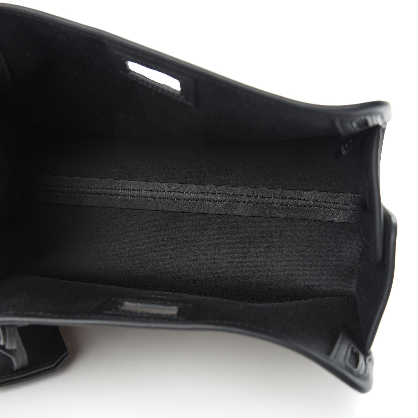 Glazed Fabric Vitello Century FF 1974 Stamp Patch Mini Peekaboo Defender Cover Mogano Panna Black