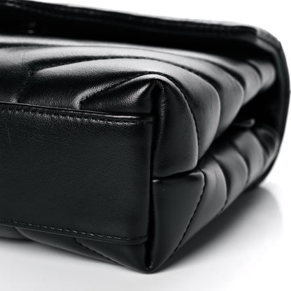 Saint Laurent Calfskin Y Quilted Monogram Toy Loulou Crossbody Bag Black 11 of 11