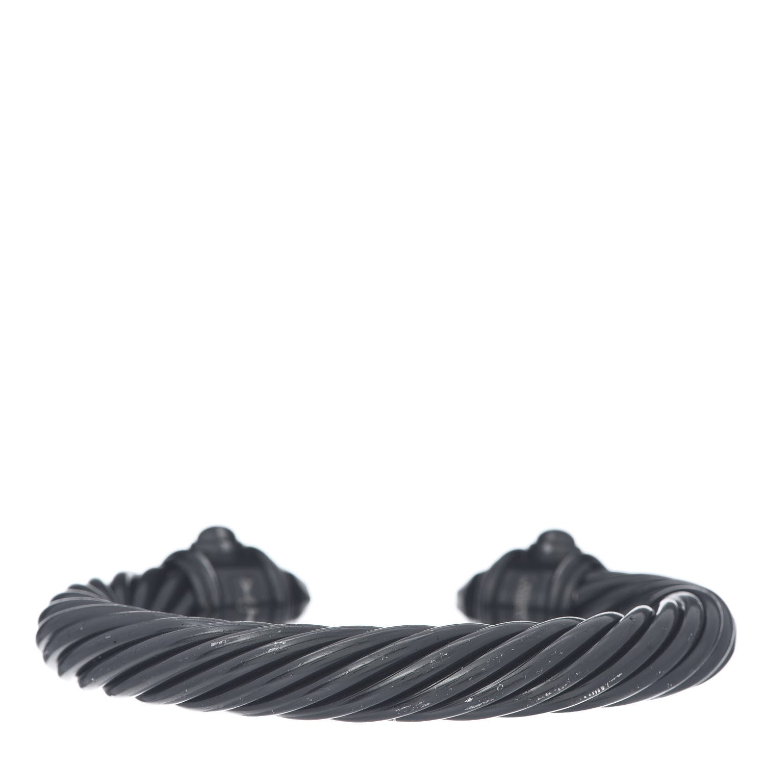 David Yurman Aluminum 10mm Renaissance Cable Bracelet Black 3 of 7