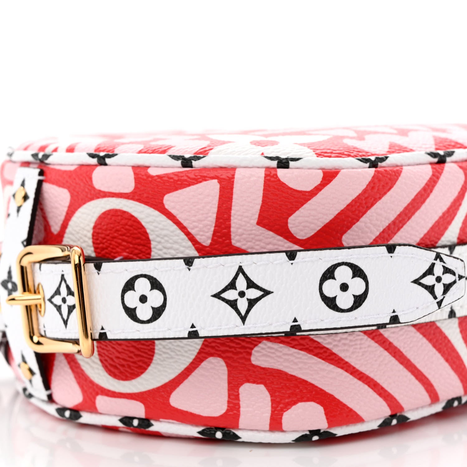 Louis Vuitton Monogram Giant Crafty Boite Chapeau Souple PM Rouge Rose Creme 9 of 11
