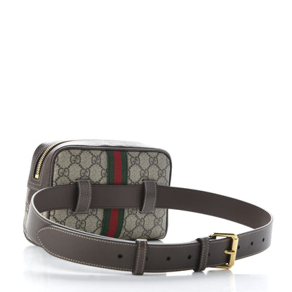 Gucci GG Supreme Monogram Web Small Ophidia Belt Bag 85 34 Dark Brown 3 of 12