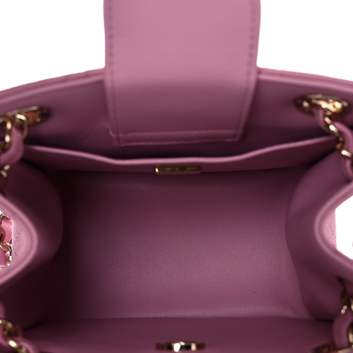 Chanel Caviar Quilted Mini Bucket Bag Pink 7 of 13