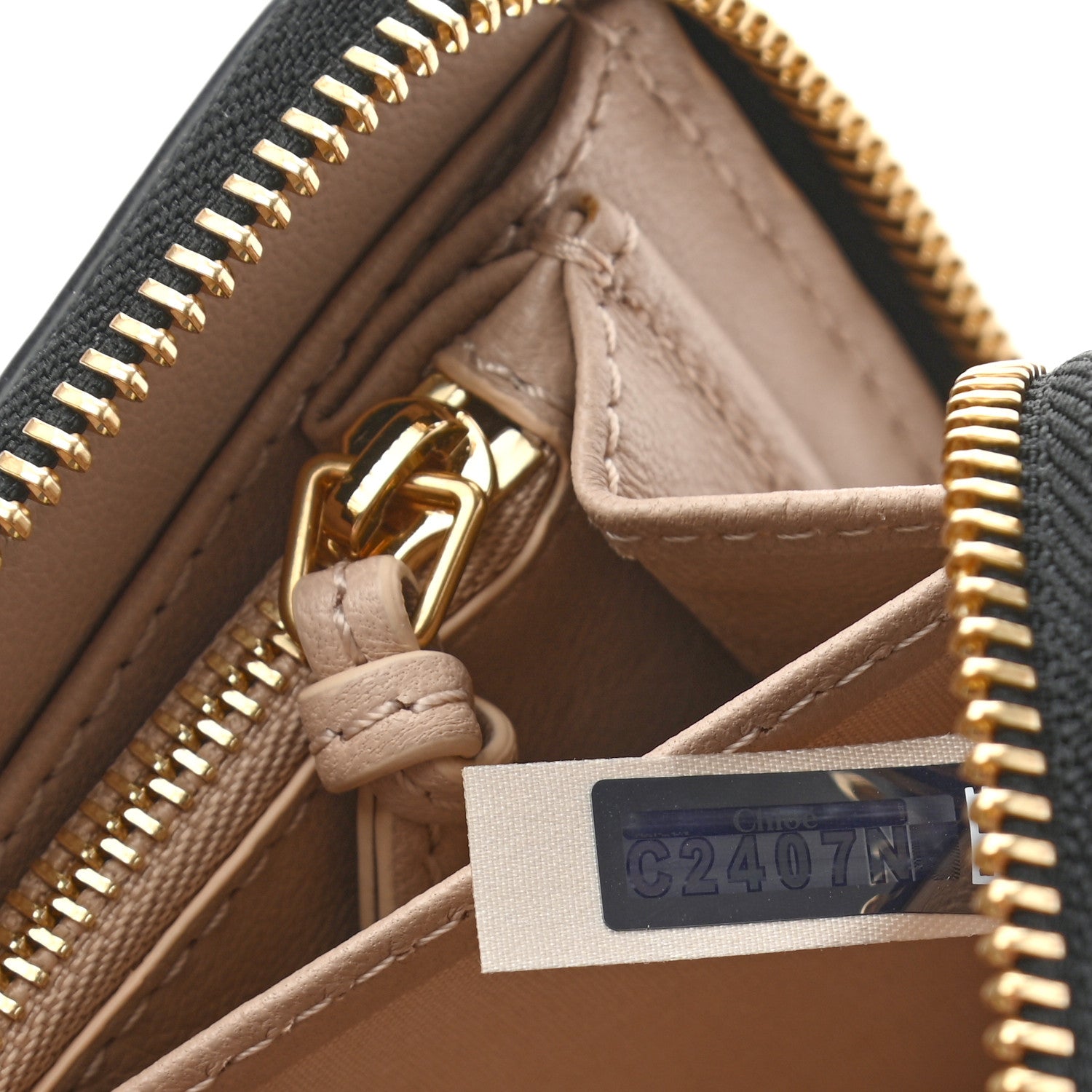 Chloe Grained Calfskin Marcie Long Zip Around Wallet Black 8 of 9