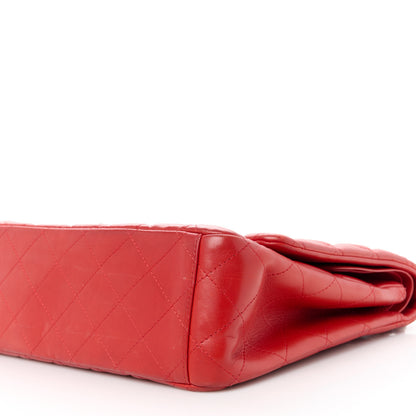 Chanel Lambskin Quilted Maxi Double Flap Red 11 of 13