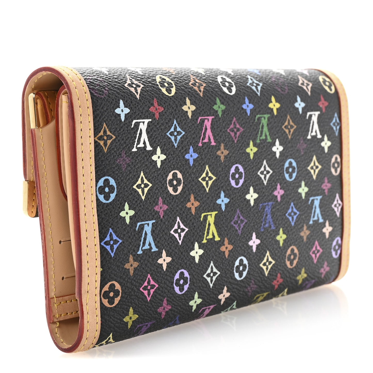 Monogram Multicolor Porte Tresor International Wallet Black