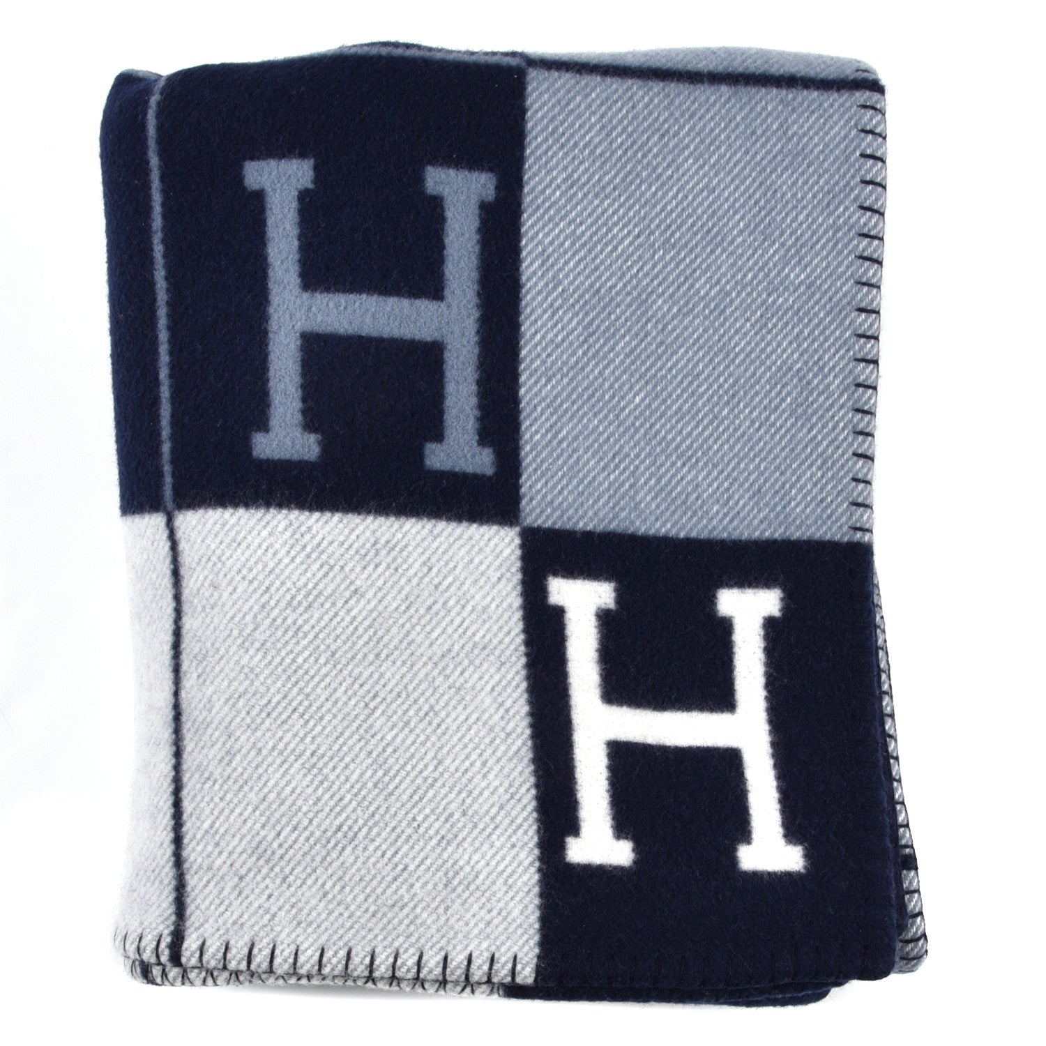 Hermes Wool Cashmere Avalon III Blanket Caban Ecru 1 of 3