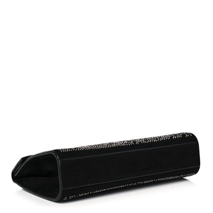 Alaia Suede Studded Foldover Clutch Black 4 of 10