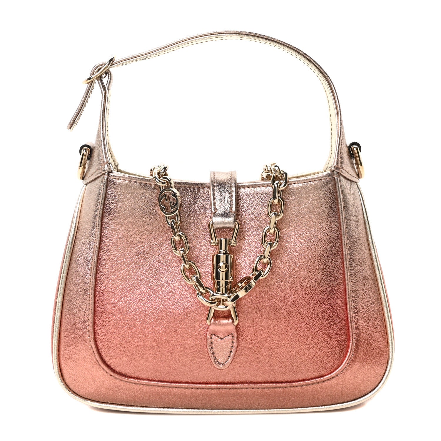 Gucci Metallic Faded Nappa Mini Jackie 1961 Copper 1 of 10