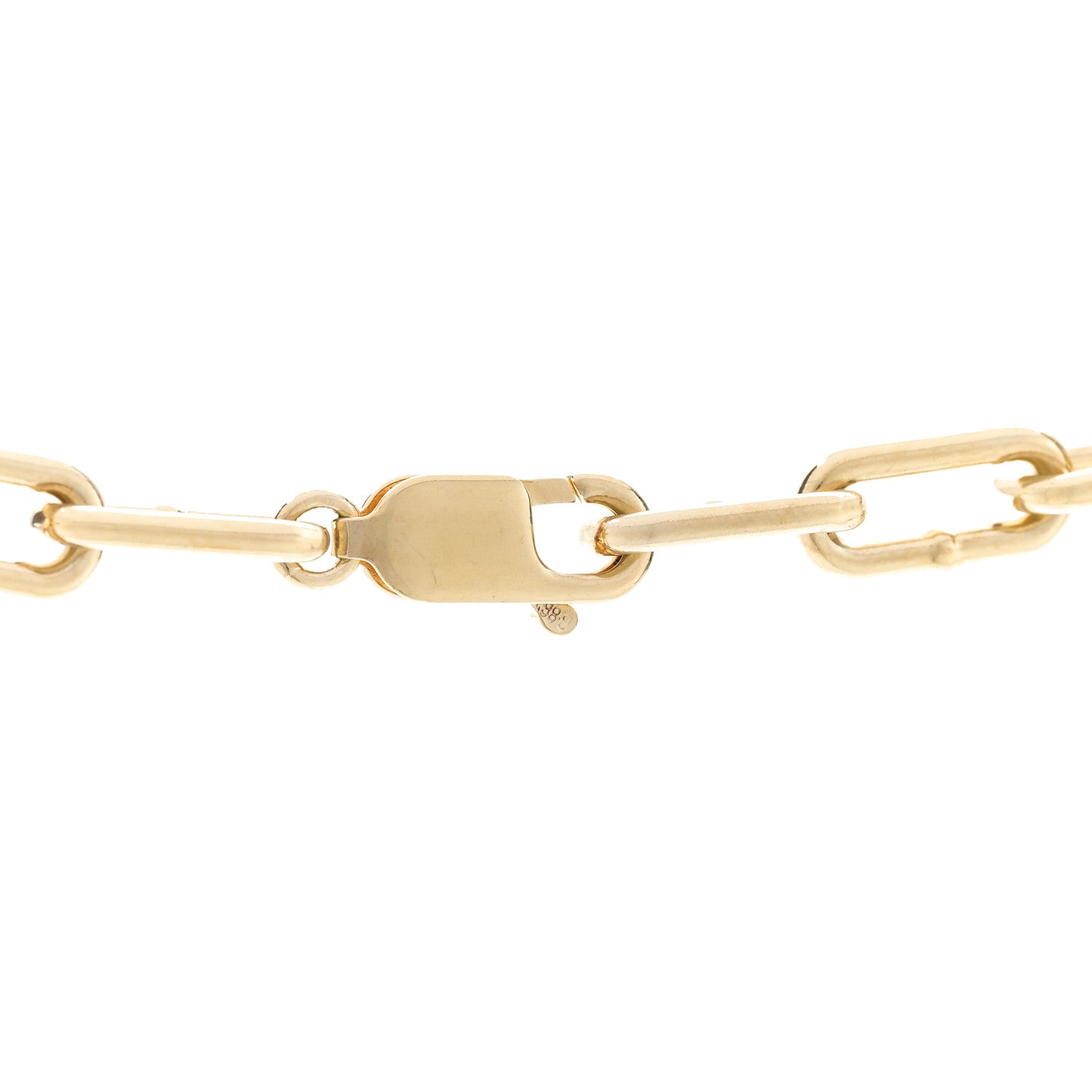 Bottega Veneta 18K Yellow Gold Sterling Silver Link Necklace Gold 4 of 5