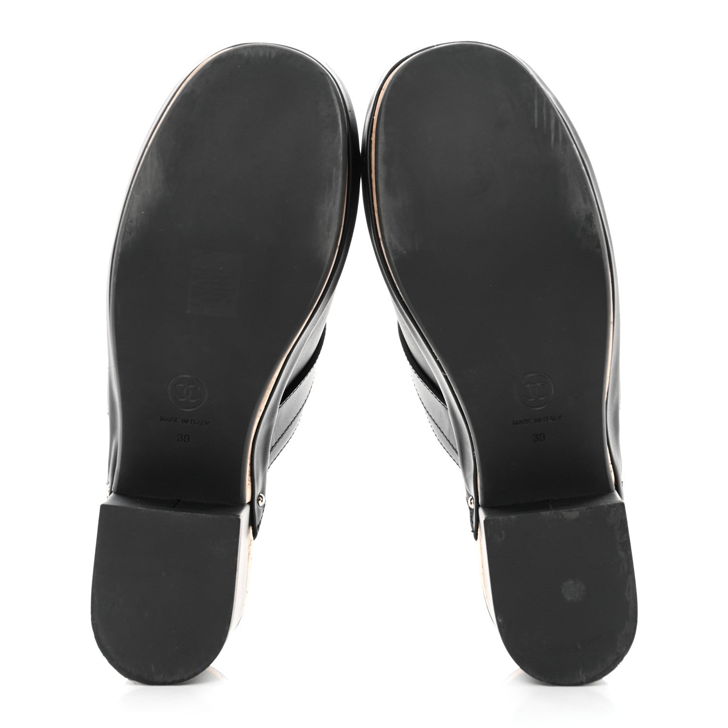 Chanel Calfskin CC Turn Lock Clogs 39 Black 5 of 7