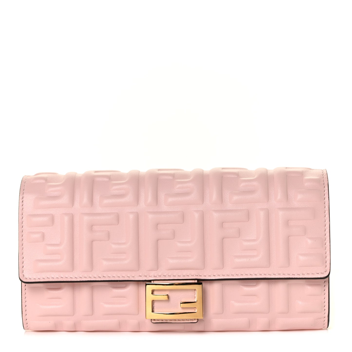 Nappa Matisse FF Embossed Continental Wallet Rosa Confetto