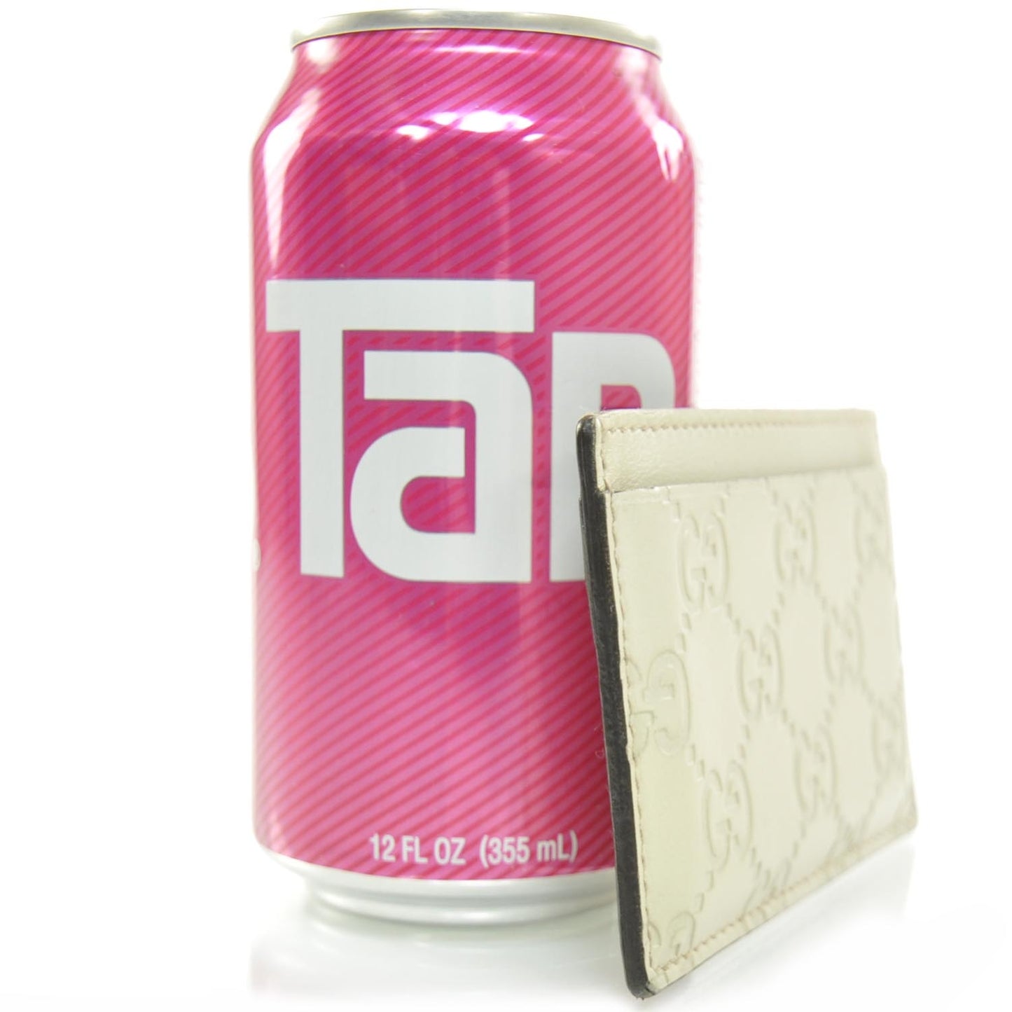 Guccissima Card Case Holder White