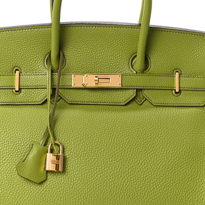 Hermes Togo Birkin 35 Vert Anis 8 of 10