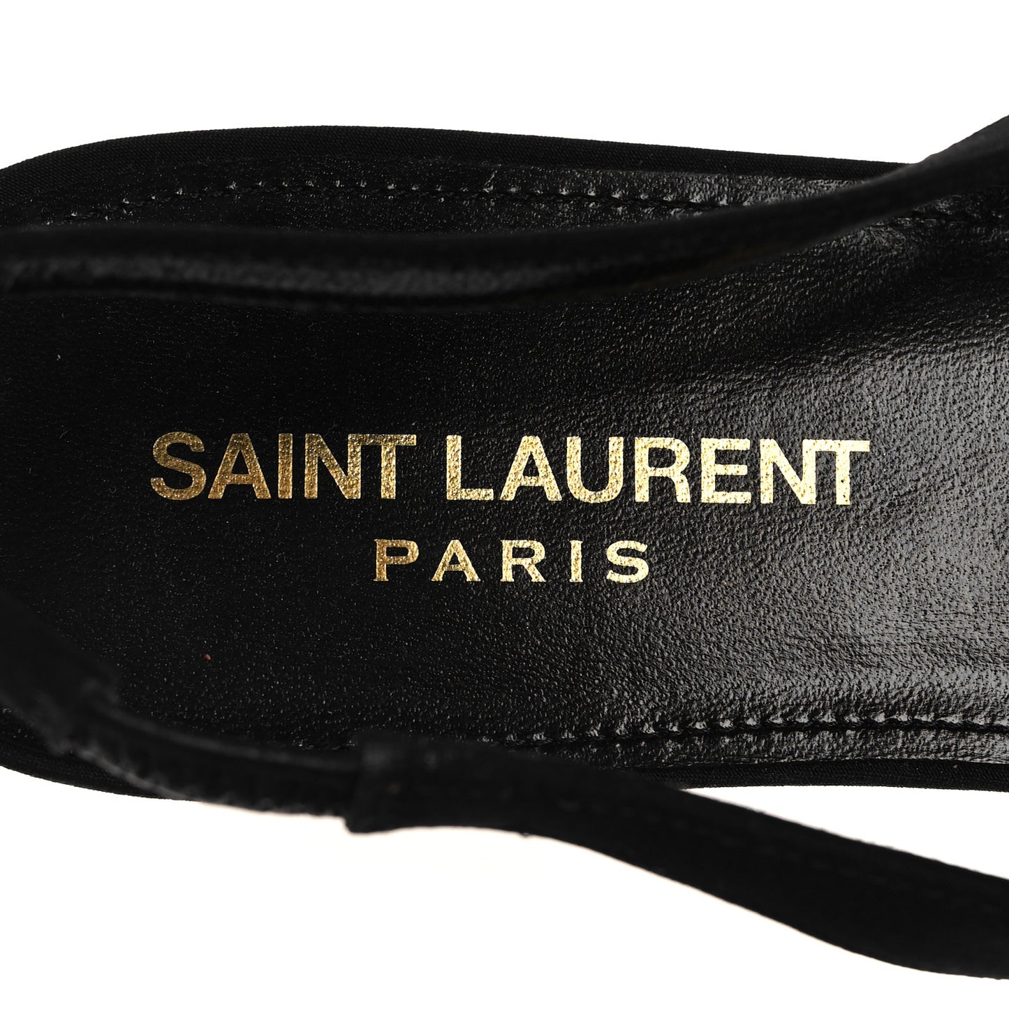 Crepe De Chine Vivi 10 Plate Slingback Flats 37 Black