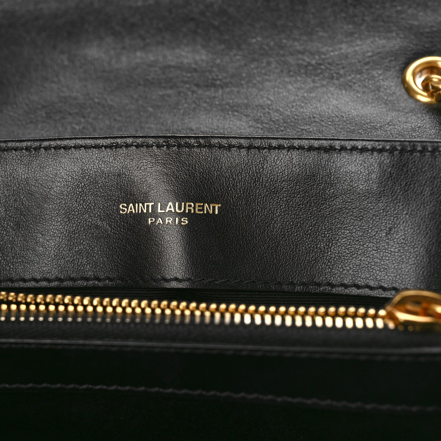 Saint Laurent Calfskin Y Quilted Monogram Small Loulou Chain Satchel Black 6 of 11