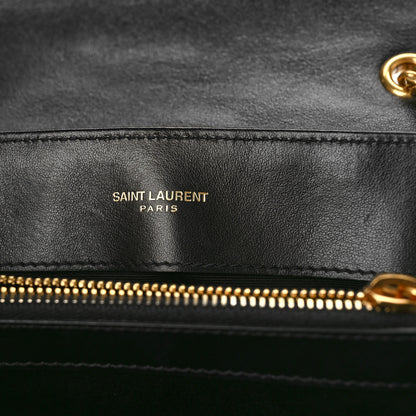 Saint Laurent Calfskin Y Quilted Monogram Small Loulou Chain Satchel Black 6 of 11