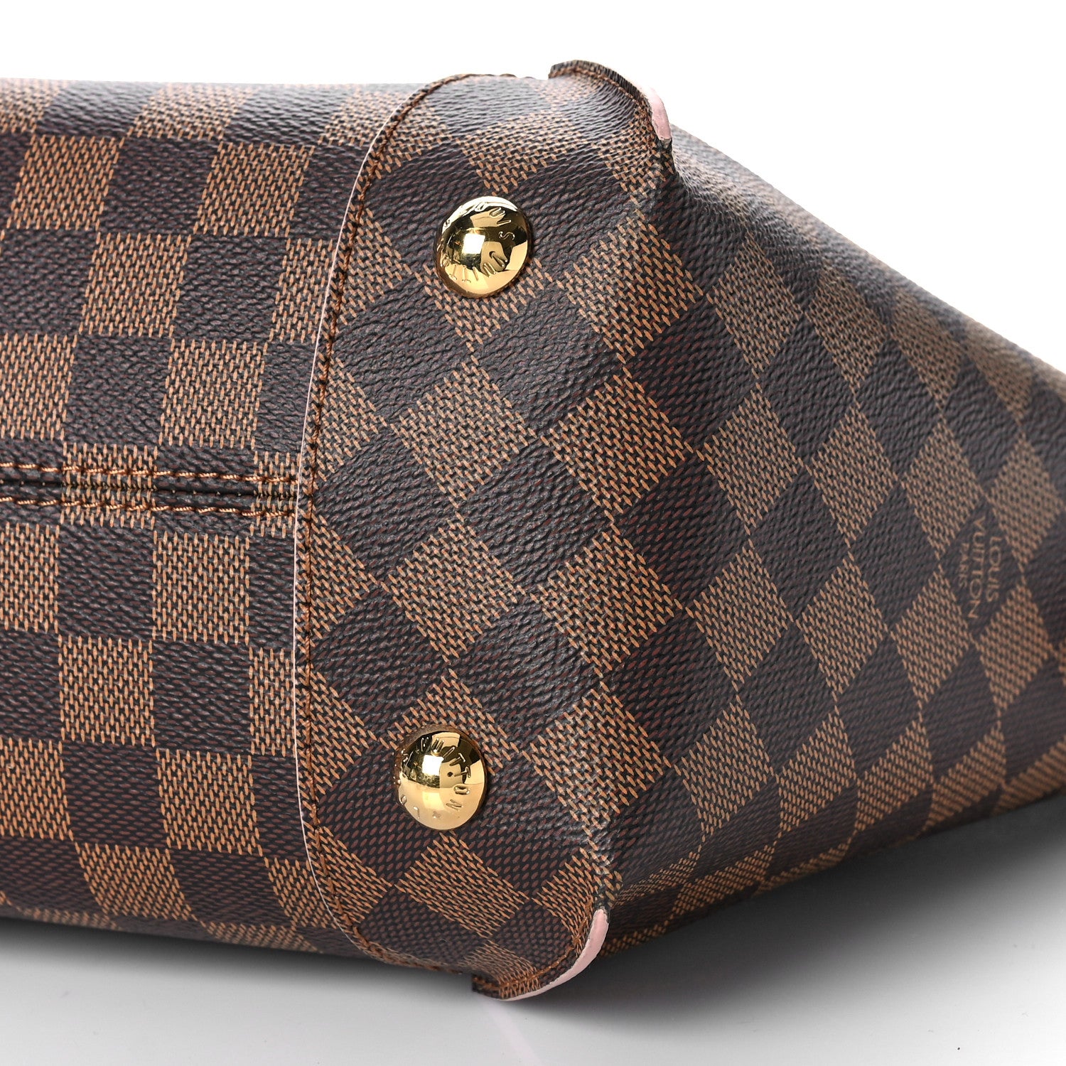 Louis Vuitton Damier Ebene Caissa Tote PM Rose Ballerine 9 of 11