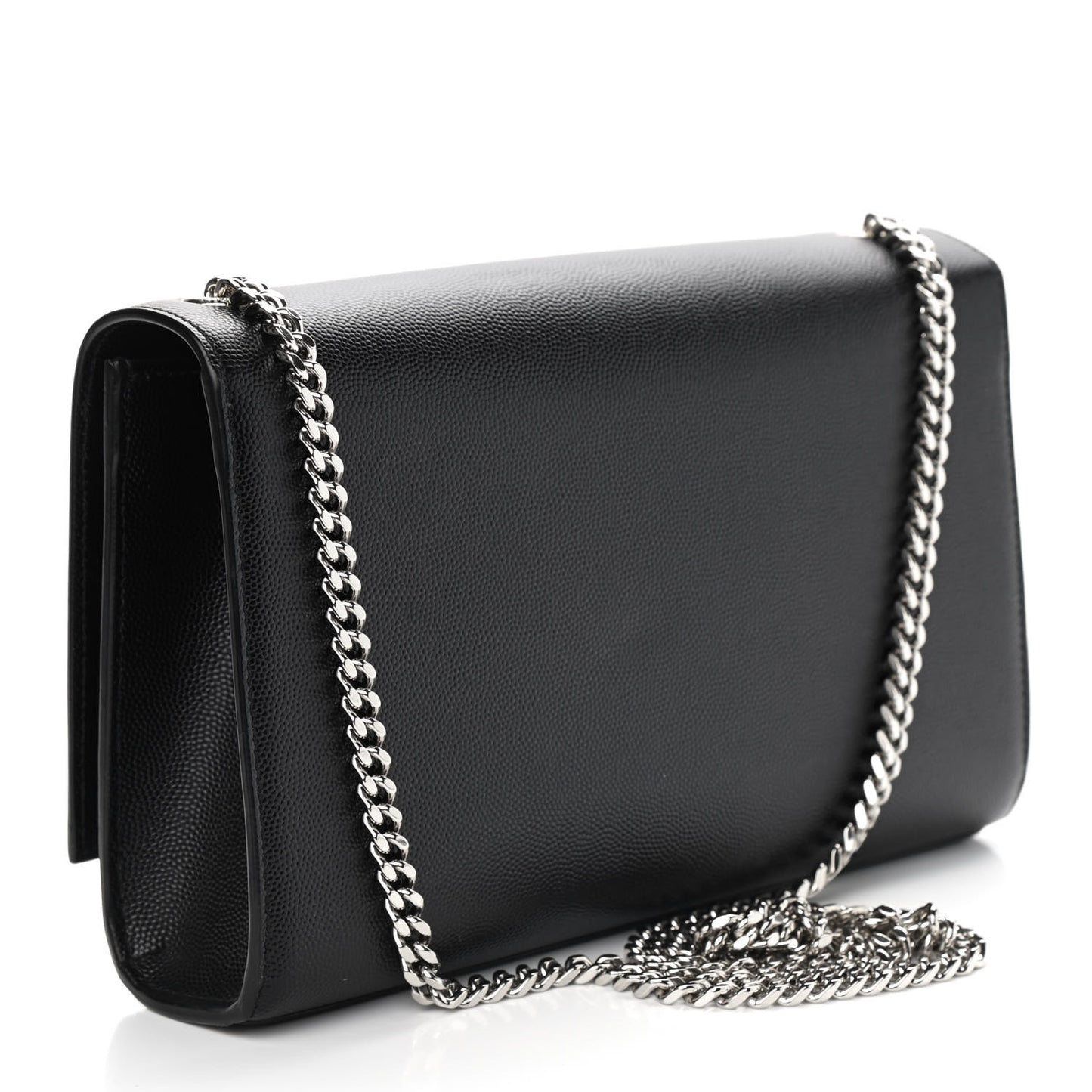 Grain De Poudre Medium Classic Monogram Kate Satchel Black