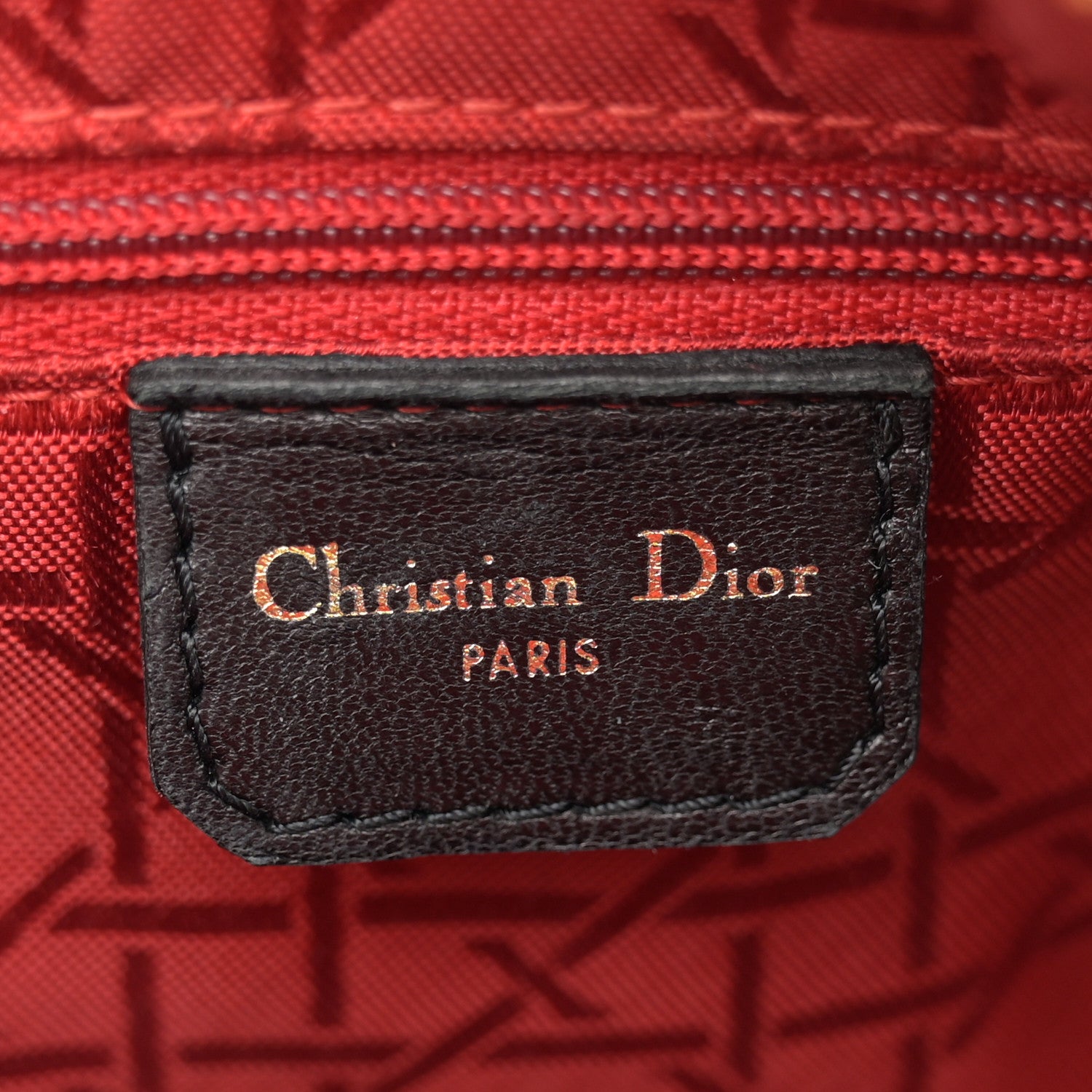 Christian Dior Lambskin Cannage Medium Lady Dior Black 6 of 15