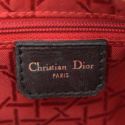 Christian Dior Lambskin Cannage Medium Lady Dior Black 6 of 15