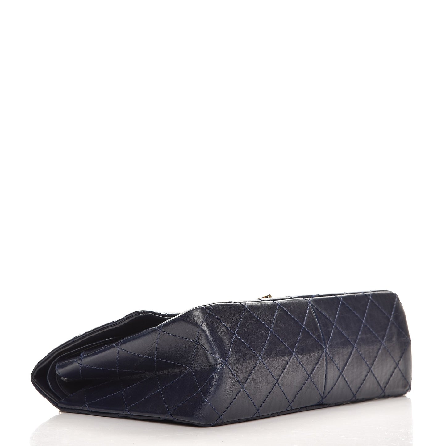 Aged Calfskin Quilted 2.55 Reissue 226 Flap Navy Blue
