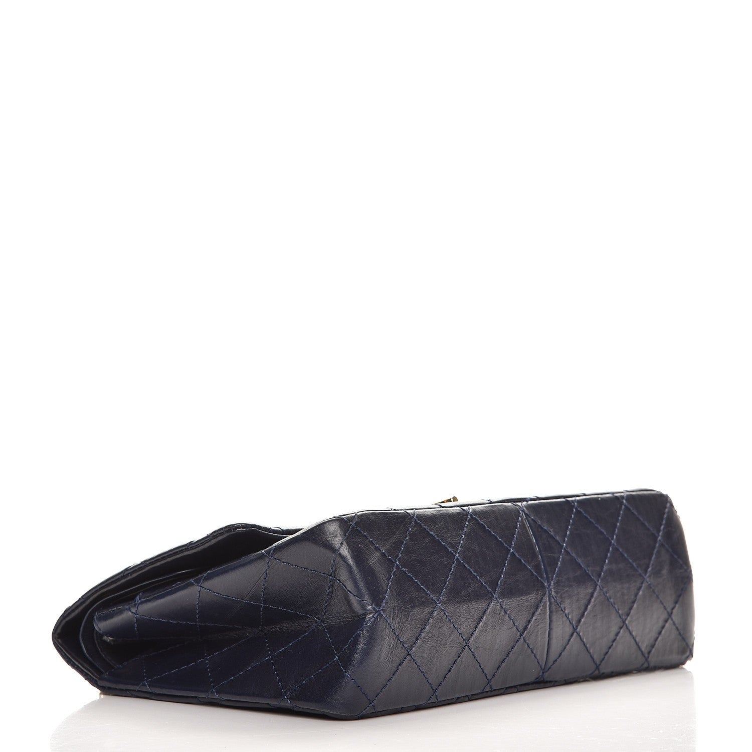 Chanel Aged Calfskin Quilted 2.55 Reissue 226 Flap Navy Blue 4 of 7