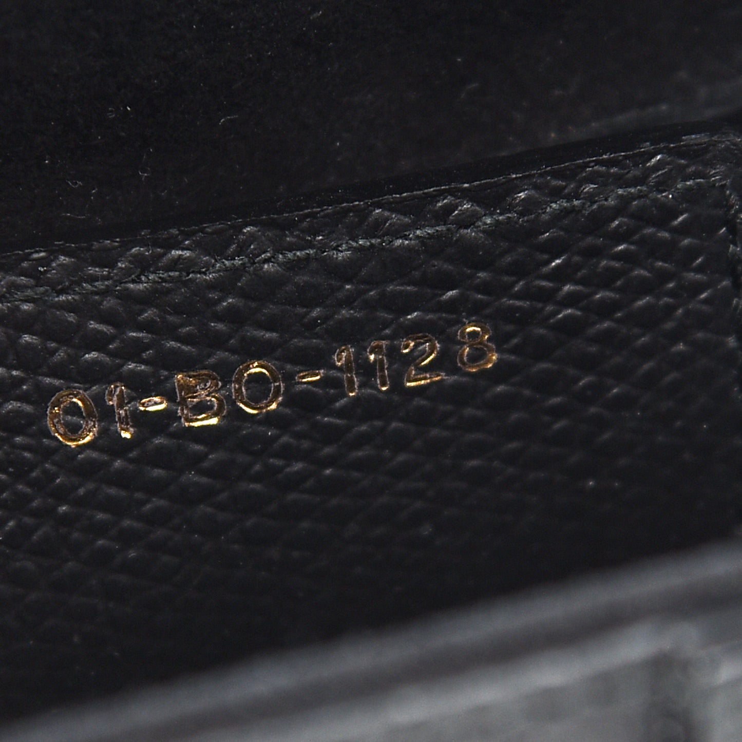 Grained Calfskin Saddle Bag Black