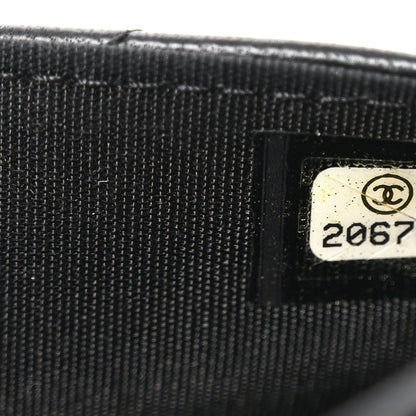 Chanel Lambskin Quilted Boy Wallet On Chain WOC Black 7 of 10