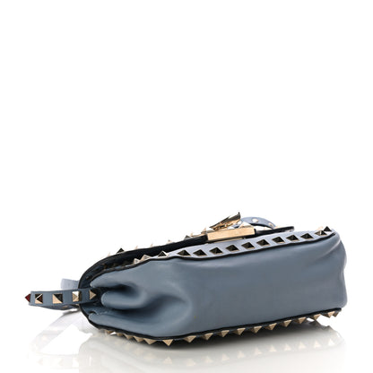 Valentino Garavani Vitello Mini Rockstud Flap Saddle Crossbody Bag London Stone 4 of 10