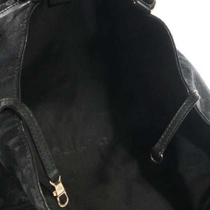 Gucci Monogram D Gold Large Shoulder Bag Black 5 of 7