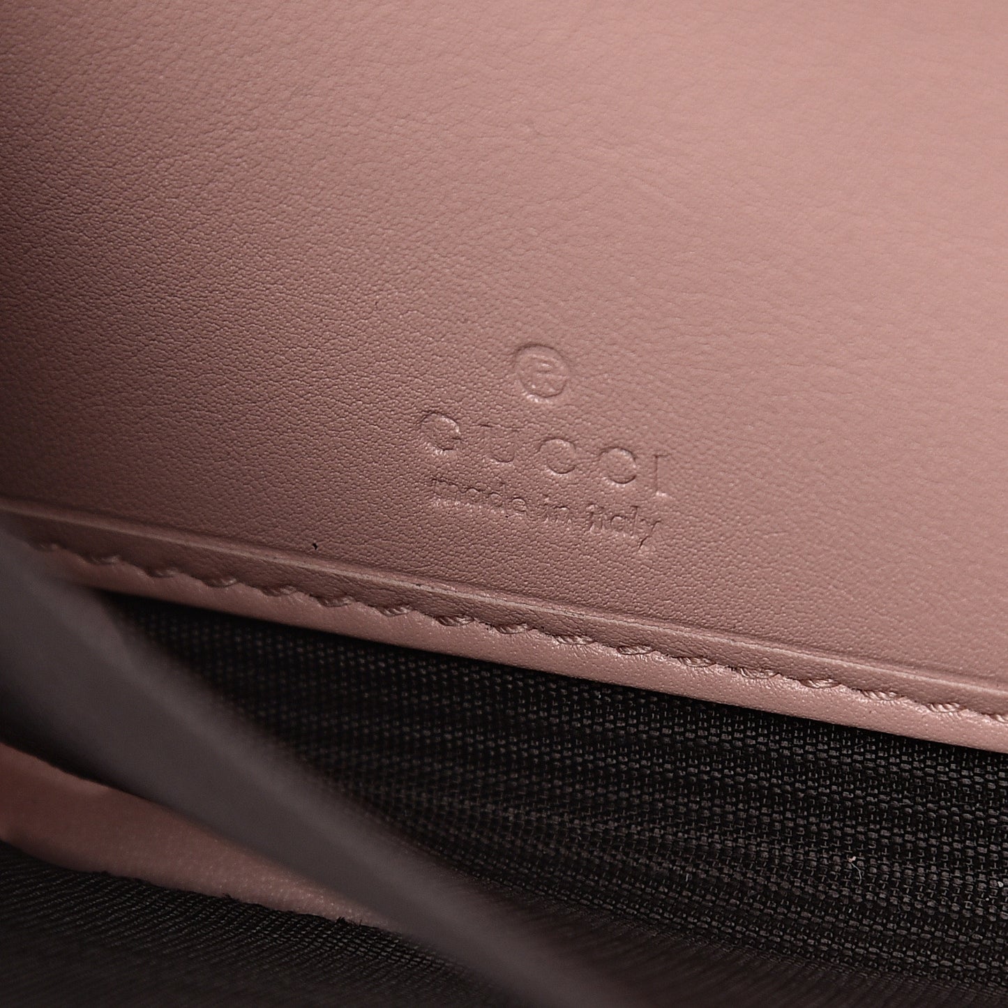 Calfskin Matelasse GucciGhost GG Marmont Zip Around Wallet Perfect Pink Rosa Ivory