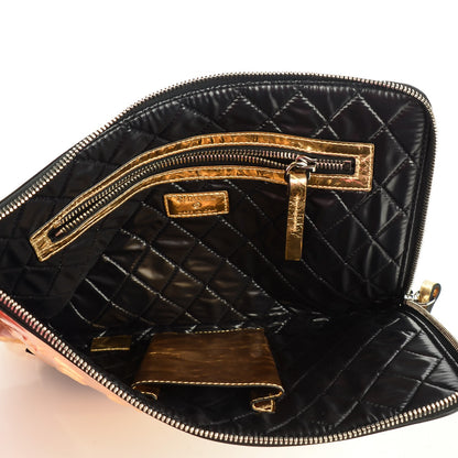 Chanel Metallic Lambskin Medium Je Ne Suis Pas En Solde Pouch Clutch Gold 5 of 7