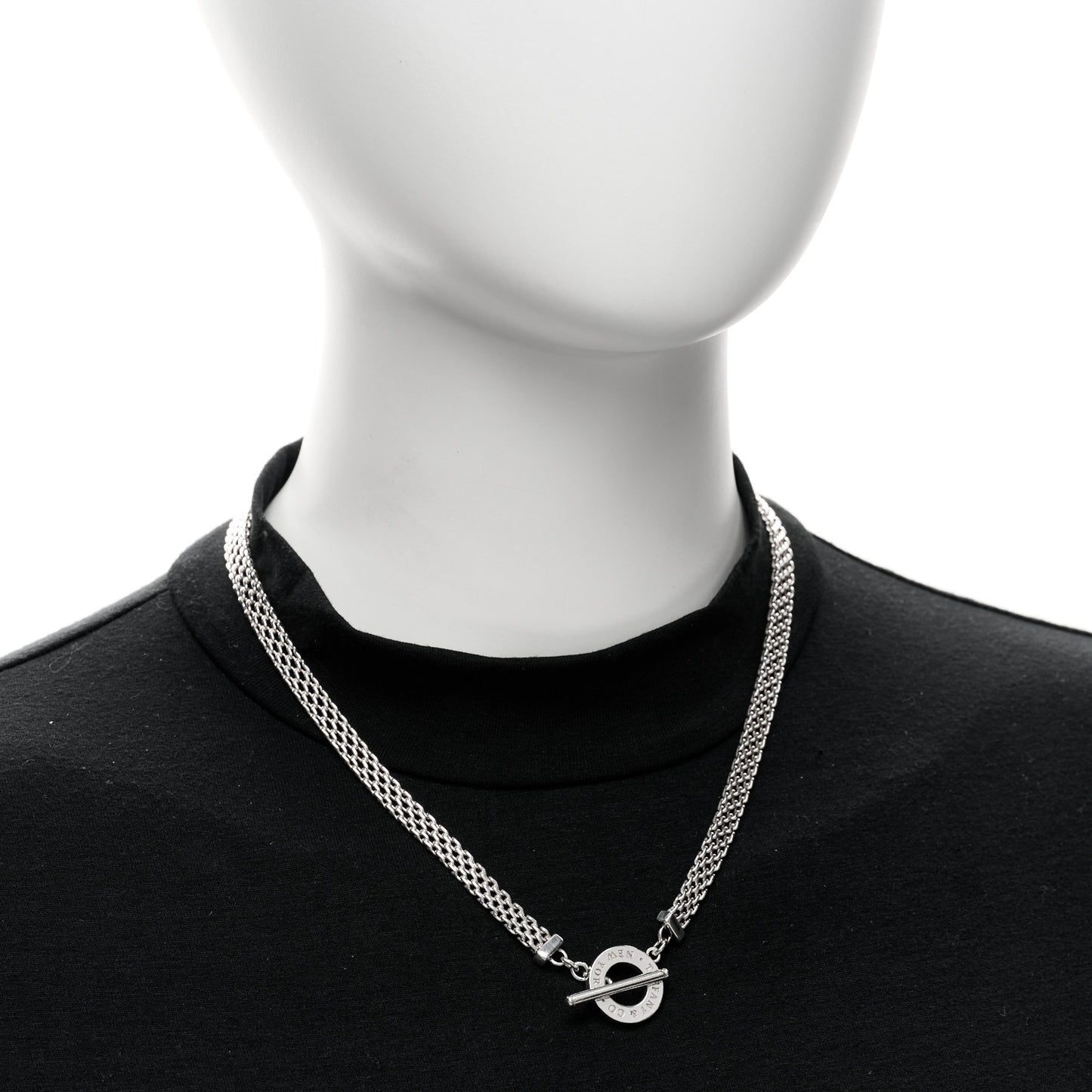 Sterling Silver Somerset Mesh Toggle Necklace