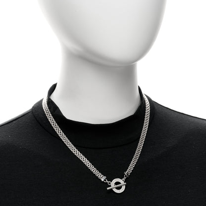 Tiffany Sterling Silver Somerset Mesh Toggle Necklace 2 of 4