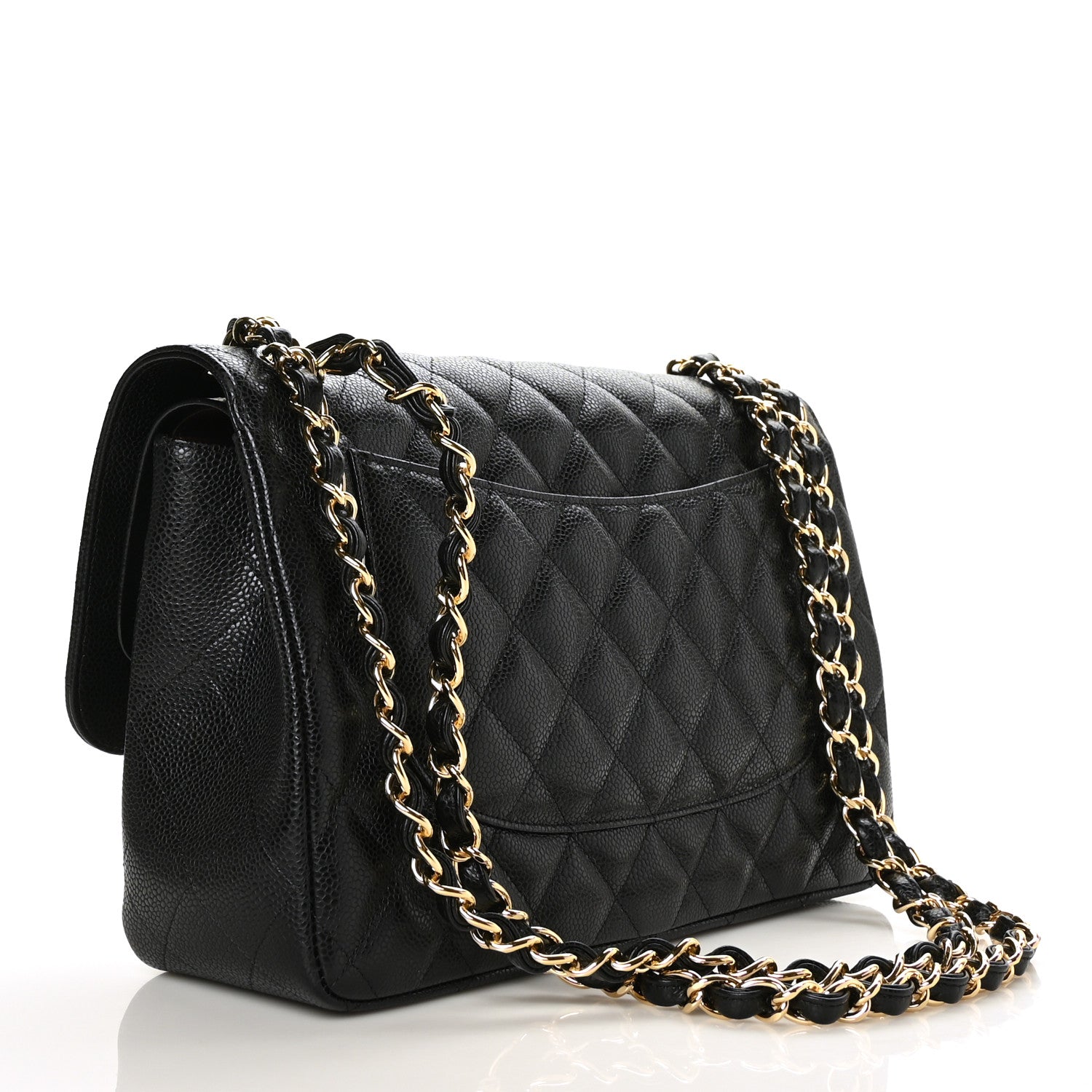 Chanel Caviar Quilted Jumbo Double Flap Black 3 of 11