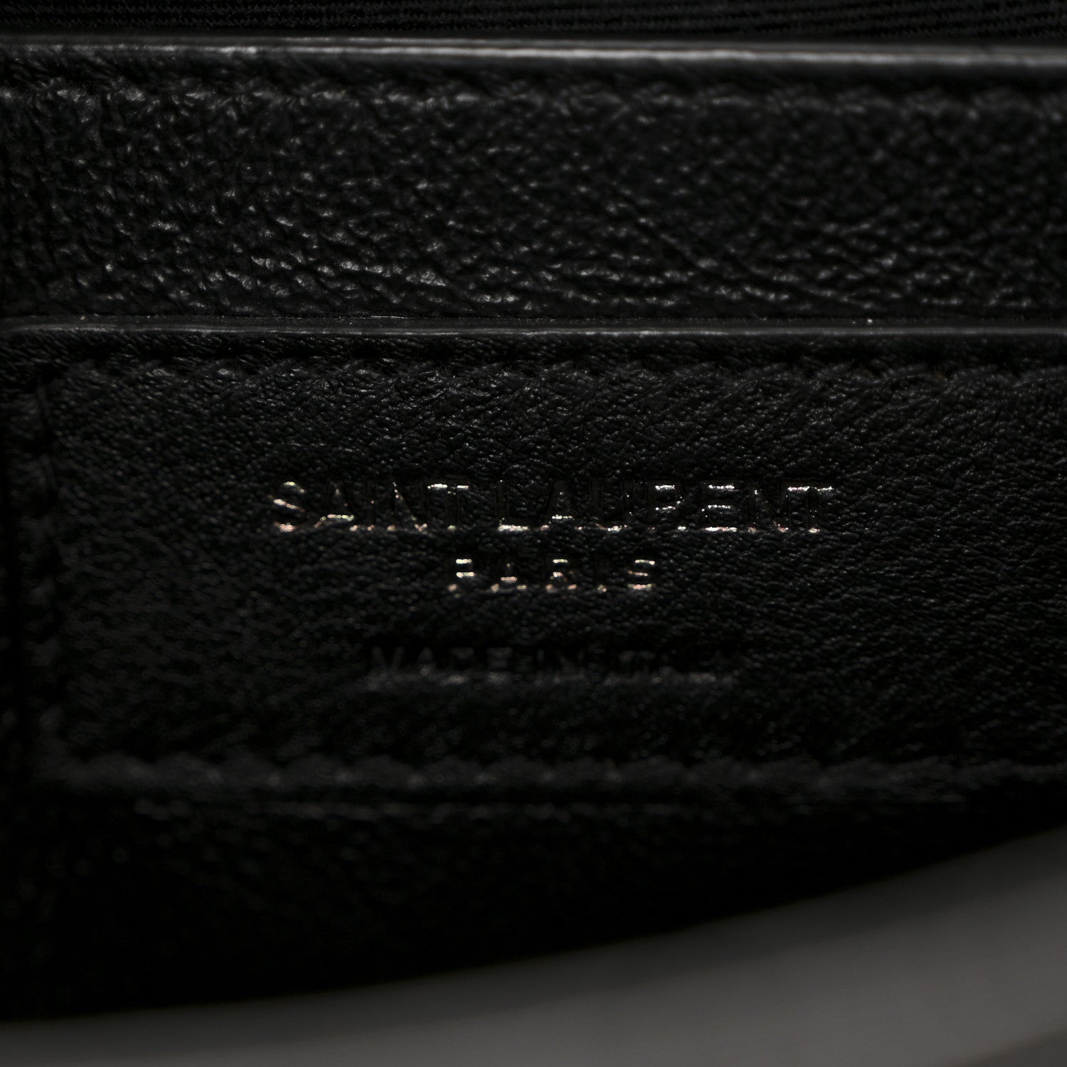 Saint Laurent Crinkled Calfskin Matelasse Monogram Baby Niki Chain Satchel Black 6 of 13