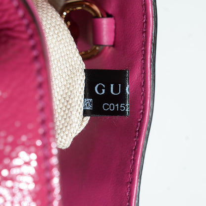Gucci Vernice Naplack Medium Soho Chain Shoulder Bag Bright Bouganville 8 of 9