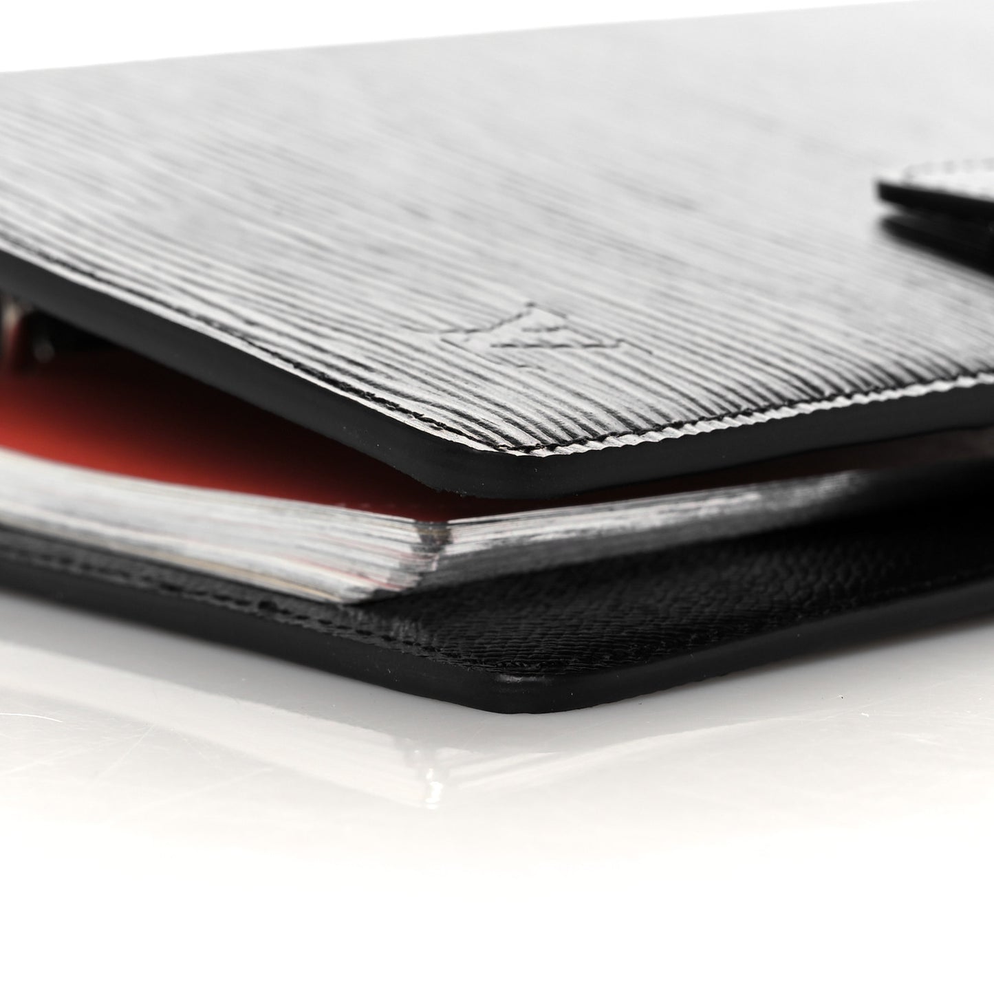 Epi Medium Ring Agenda Cover Black