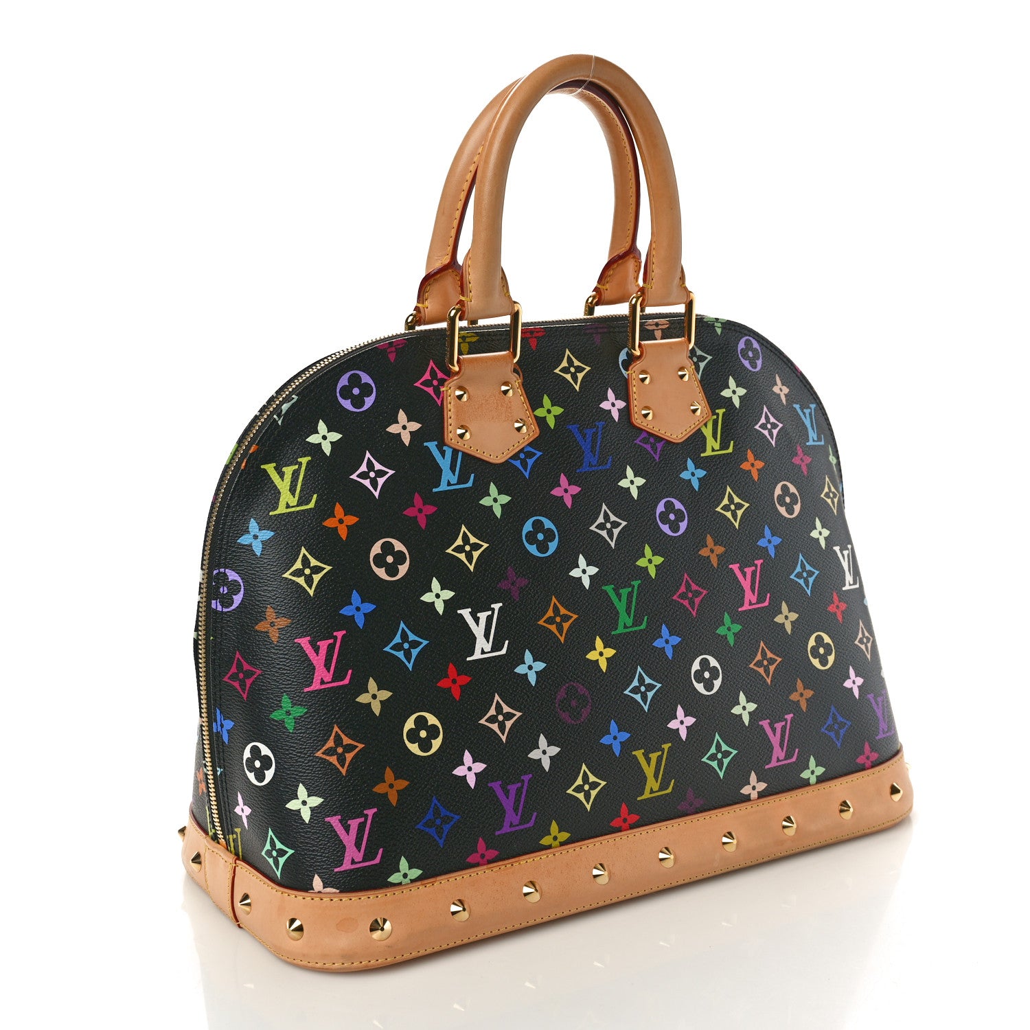 Louis Vuitton Monogram Multicolor Alma GM Black 3 of 11