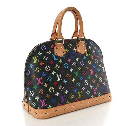 Louis Vuitton Monogram Multicolor Alma GM Black 3 of 11