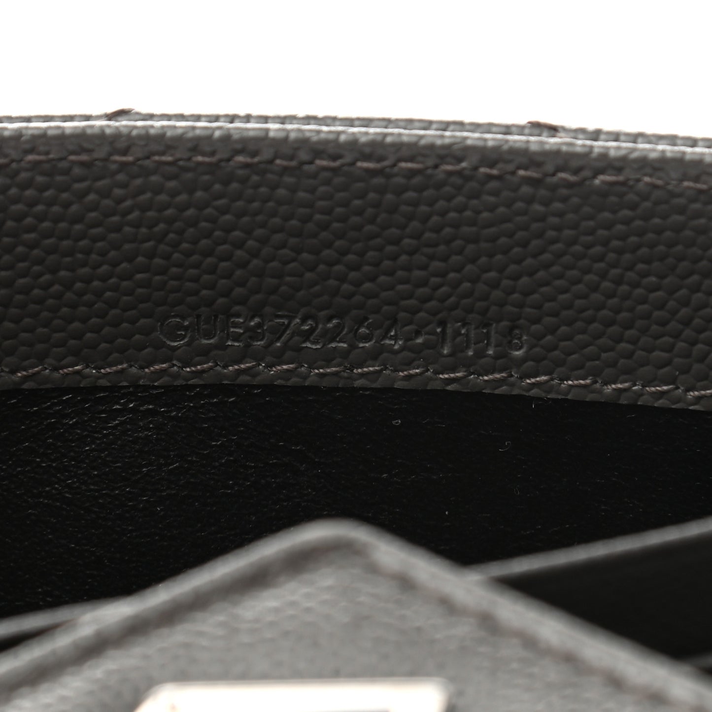 Grain De Poudre Matelasse Chevron Monogram Flap Wallet Pebble