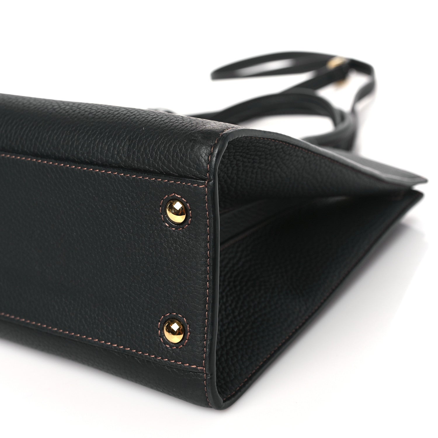 Burberry Grained Calfskin Small Frances Tote Black 8 of 8