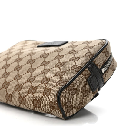 Gucci Monogram Dollar Calfskin Belt Bag Beige Ebony Testa di Moro Marrone Scuro 9 of 9
