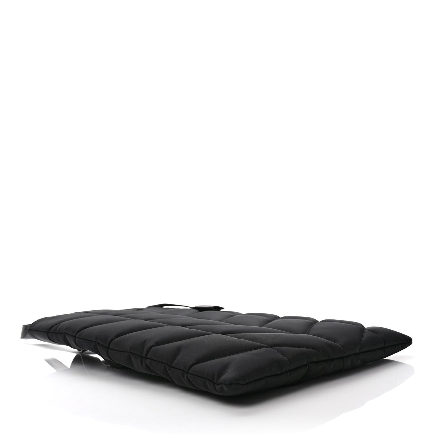Nylon Puffer Tote Bag Black