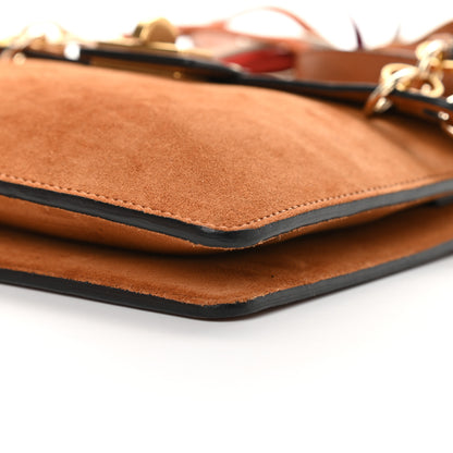 Chloe Calfskin Suede Small Jane Fringe Bag Caramel 11 of 11