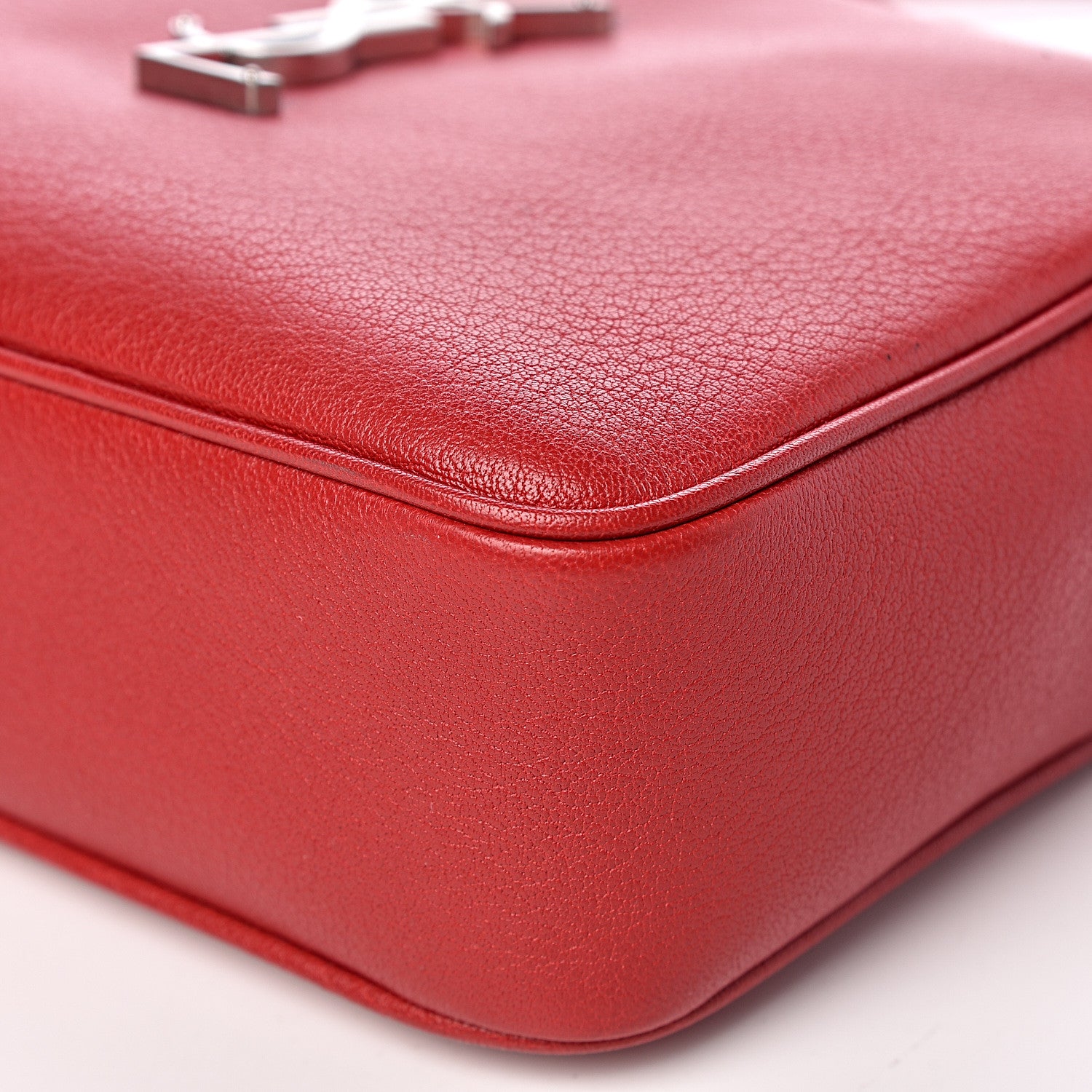 Saint Laurent Lambskin Monogram Lou Camera Bag Eros Red 9 of 10